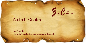 Zalai Csaba névjegykártya